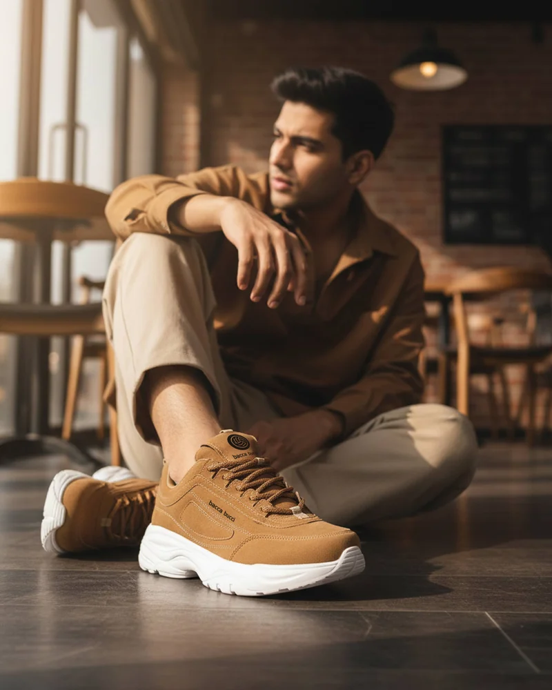 Bacca Bucci Tan Afterburn Urban Fashion Sneakers and Sports Shoes for Men | Best Price UAE